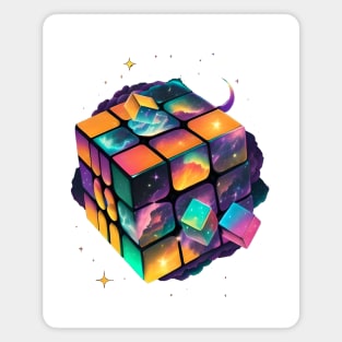 cosmic rubik's cube Magnet
